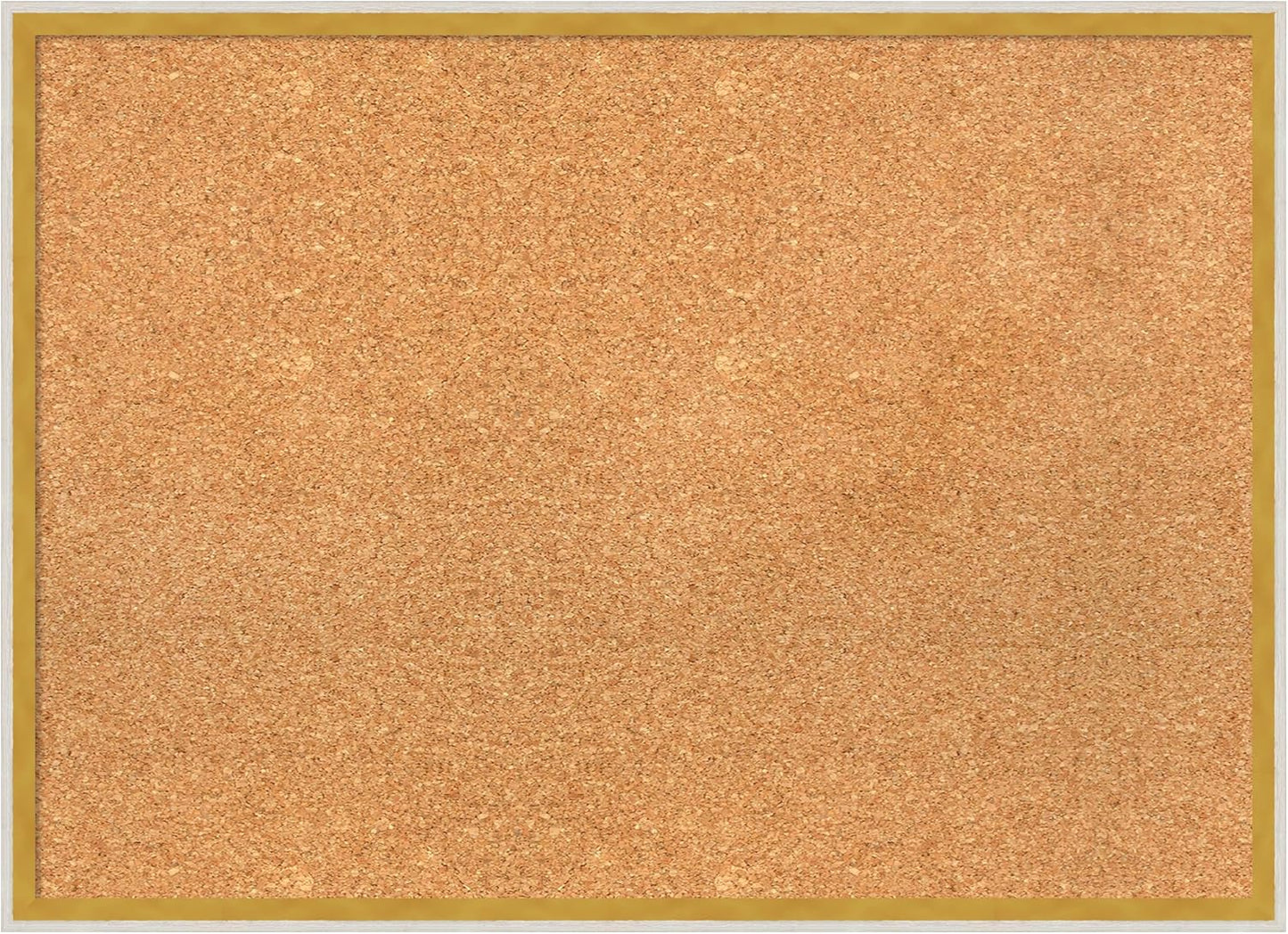 Amanti Art Natural Cork Board for Wall, 21x29 Vision Board with White Frame, Medium Corkboard Office Decor for Home Organization, Modern Corkboard Pinboard to Display Items for Home Organization in