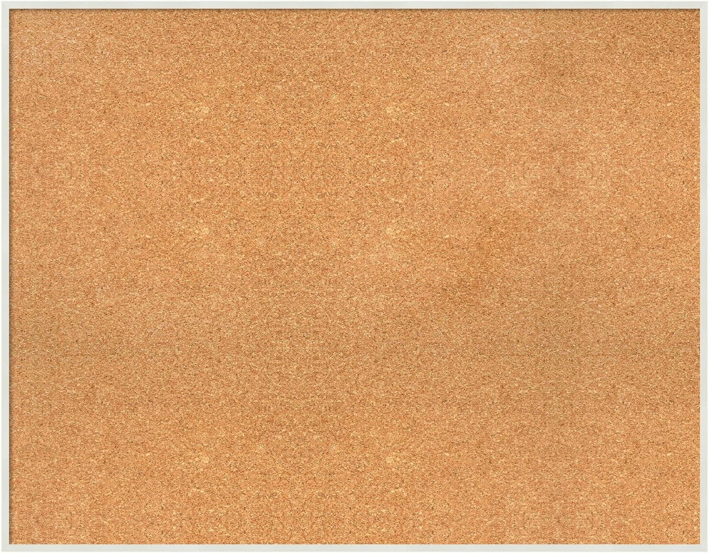 Amanti Art Natural Cork Board for Wall, 29x37 Vision Board with White Frame, Large Corkboard Office Decor for Home Organization, Modern Corkboard Pinboard to Display Items for Home Organization in
