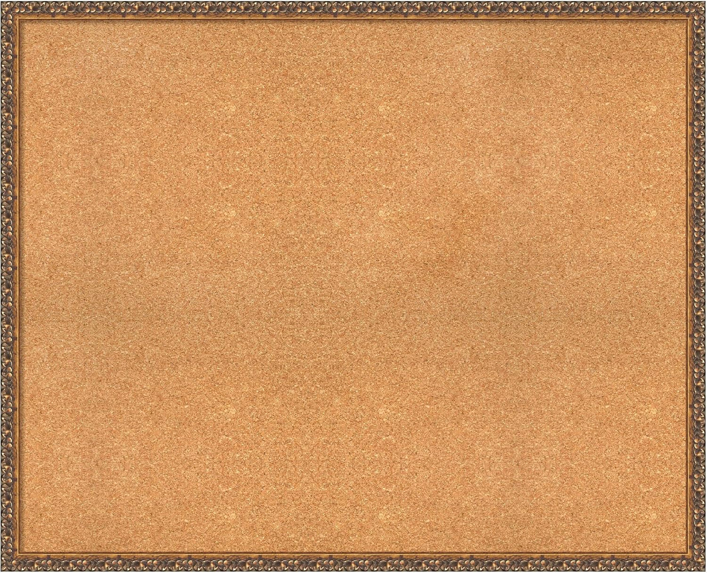 Amanti Art Natural Cork Board for Wall, 34x42 Vision Board with Bronze Frame, X-Large Corkboard Office Decor for Home Organization, Traditional Corkboard Pinboard to Display Items for Home